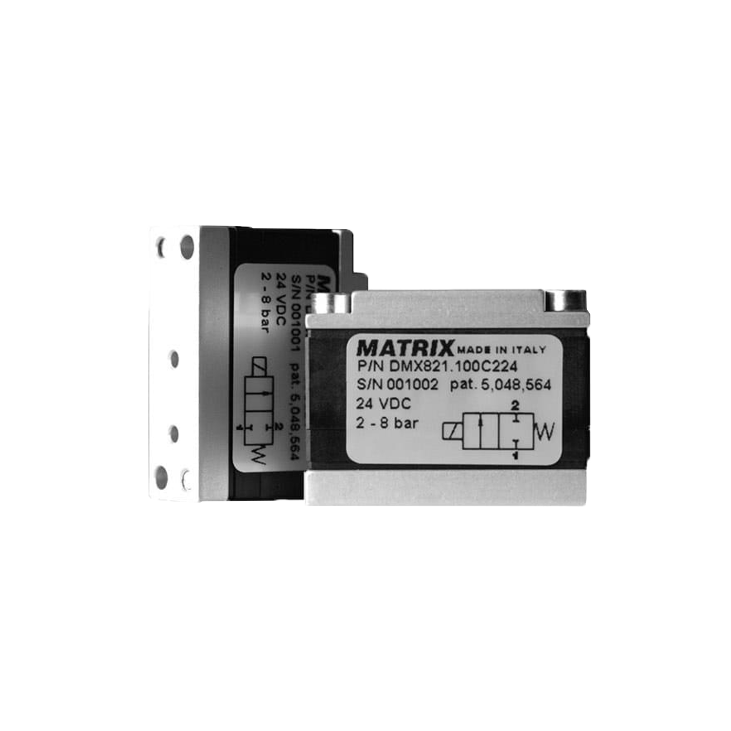 Serija 820, 2/2-smerni, 180 Nl/min